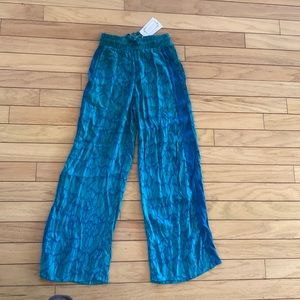 NWT teal Manaola kinolau palazzo pants